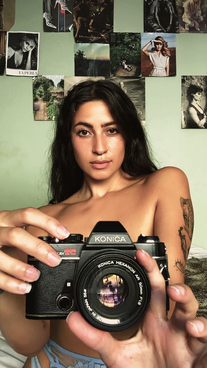 camera and model