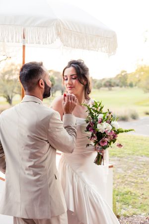 editorial style wedding photography on a golf course in Tampa, Dunedin, Clearwater, St Pete, Naples, West Palm, Florida, and Scotland