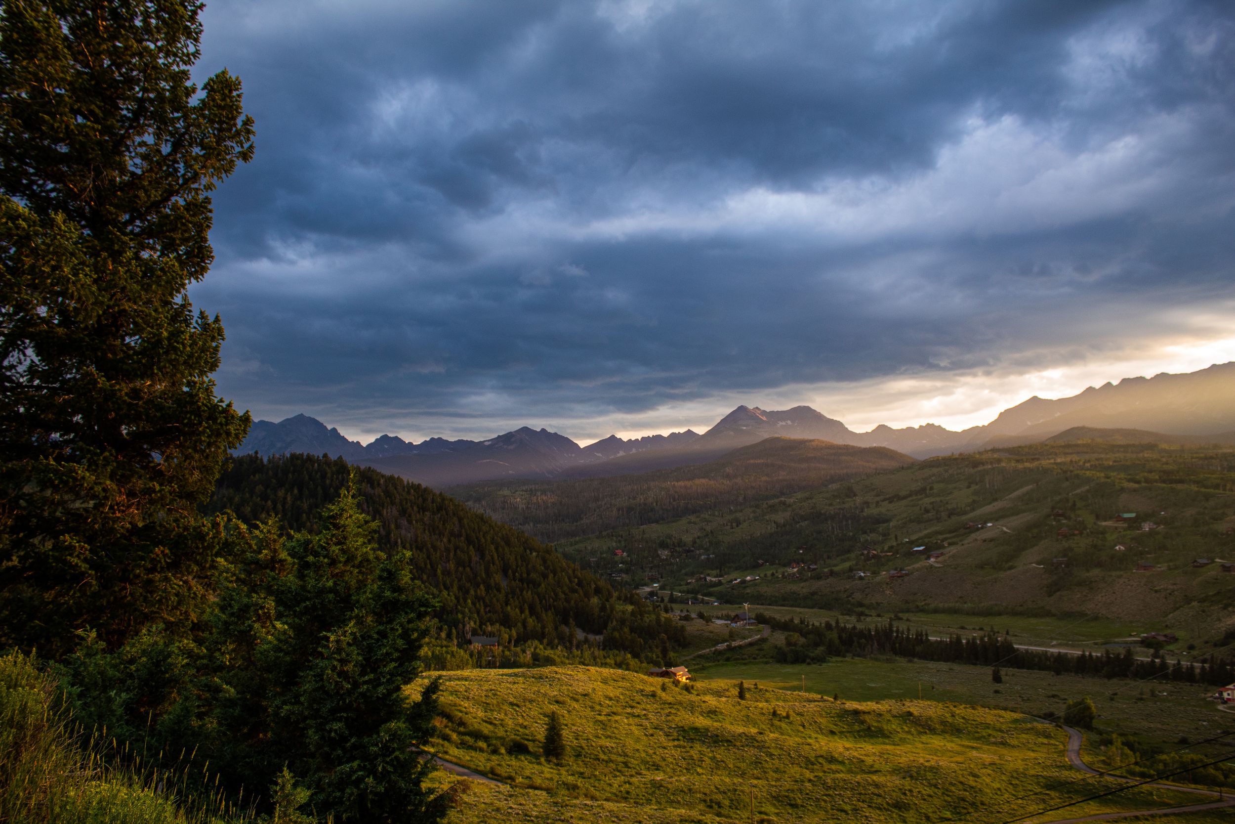 Sunset in Silverthorne Colorado