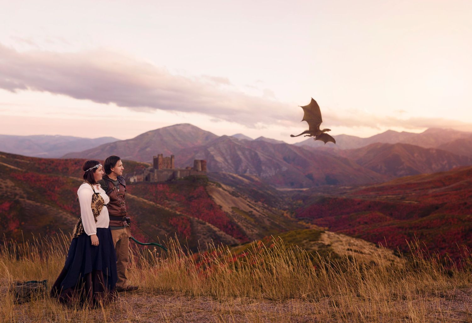 American Fork Canyon Utah fantasy dungeons and dragons photoshoot castle