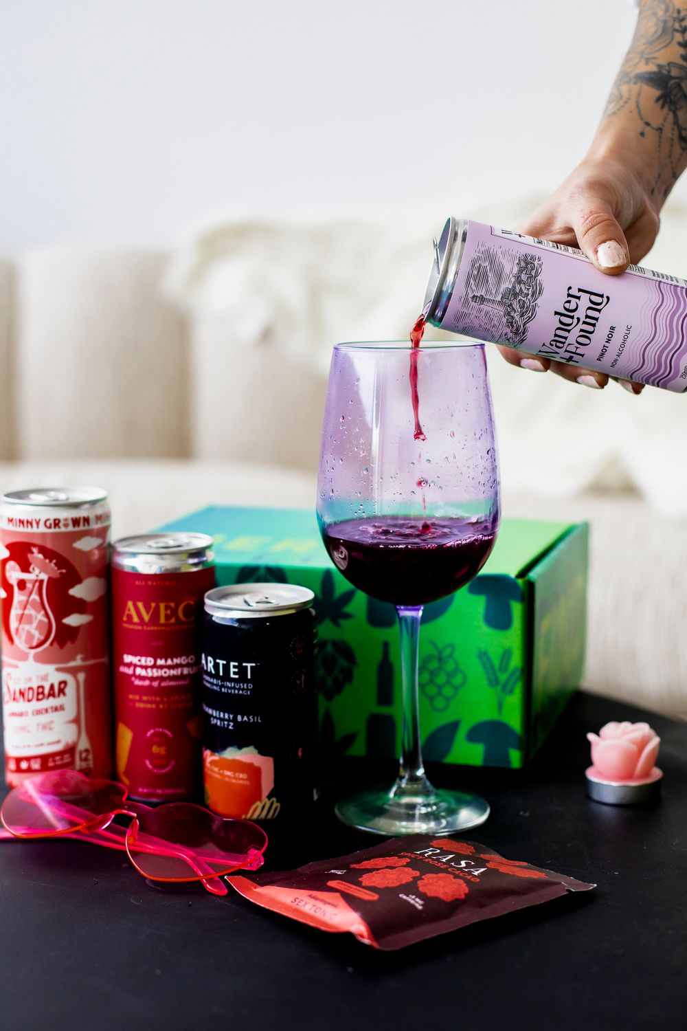 Sober lifestyle branding shoot in St. Pete for Herban Flow, product photography, jordan torelli photography, alcohol free