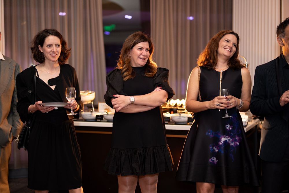 Party Guests at the Four Seasons Boston’s One + One Restaurant photographed by Leah Ramuglia Photography.