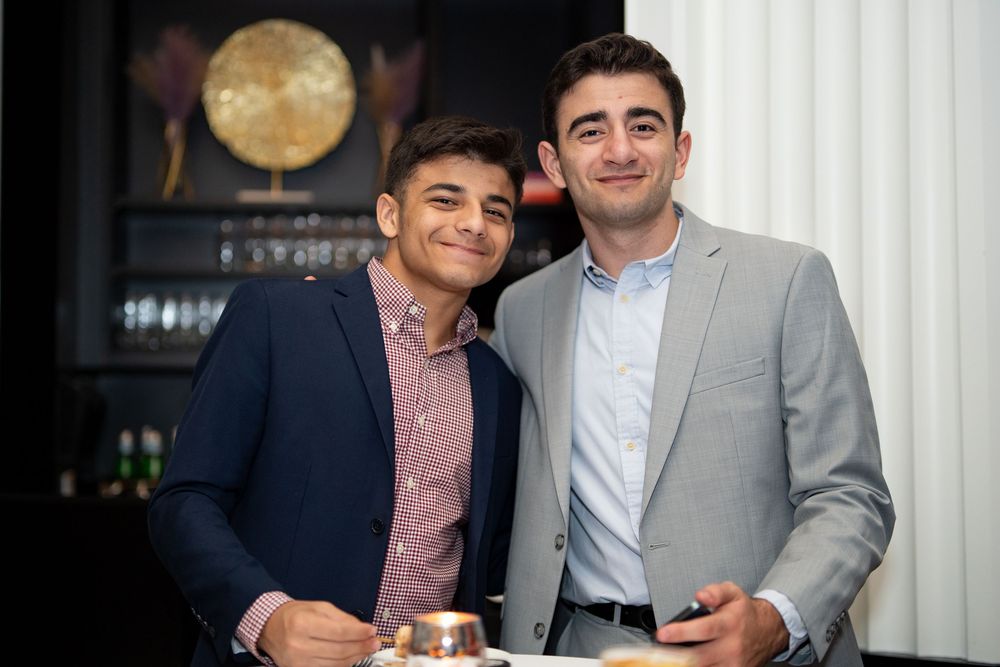 40th Birthday Party Guests at One+One Restaurant at Boston’s Four Seasons Hotel with Leah Ramuglia Event Photography.