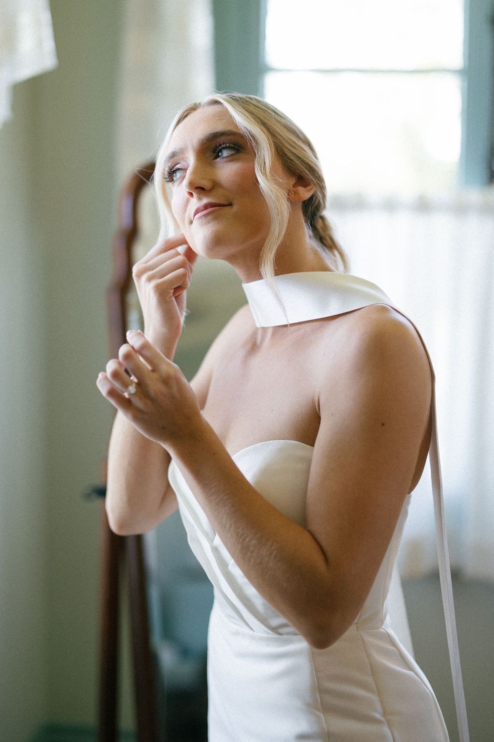 Emotional wedding day sequence showing joyful reactions in a bright indoor setting.