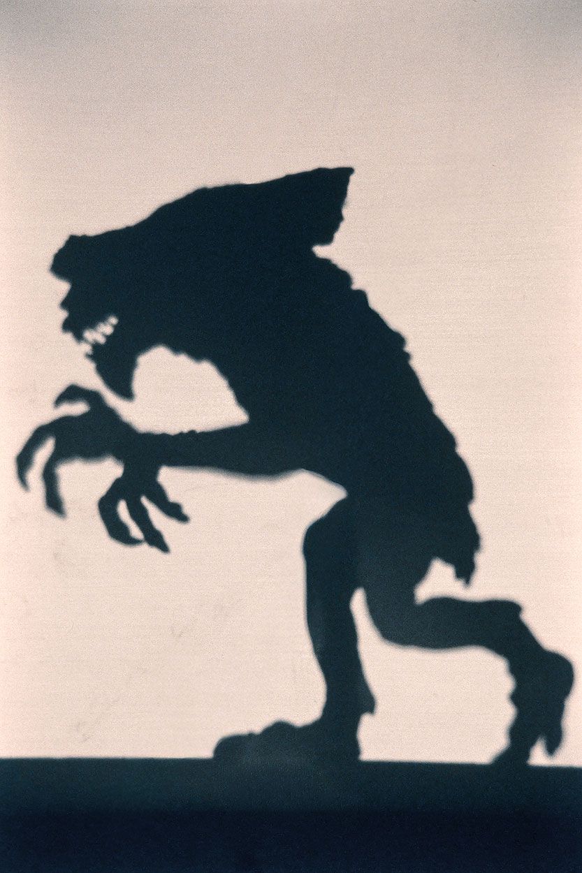 Gremlins shadow puppets