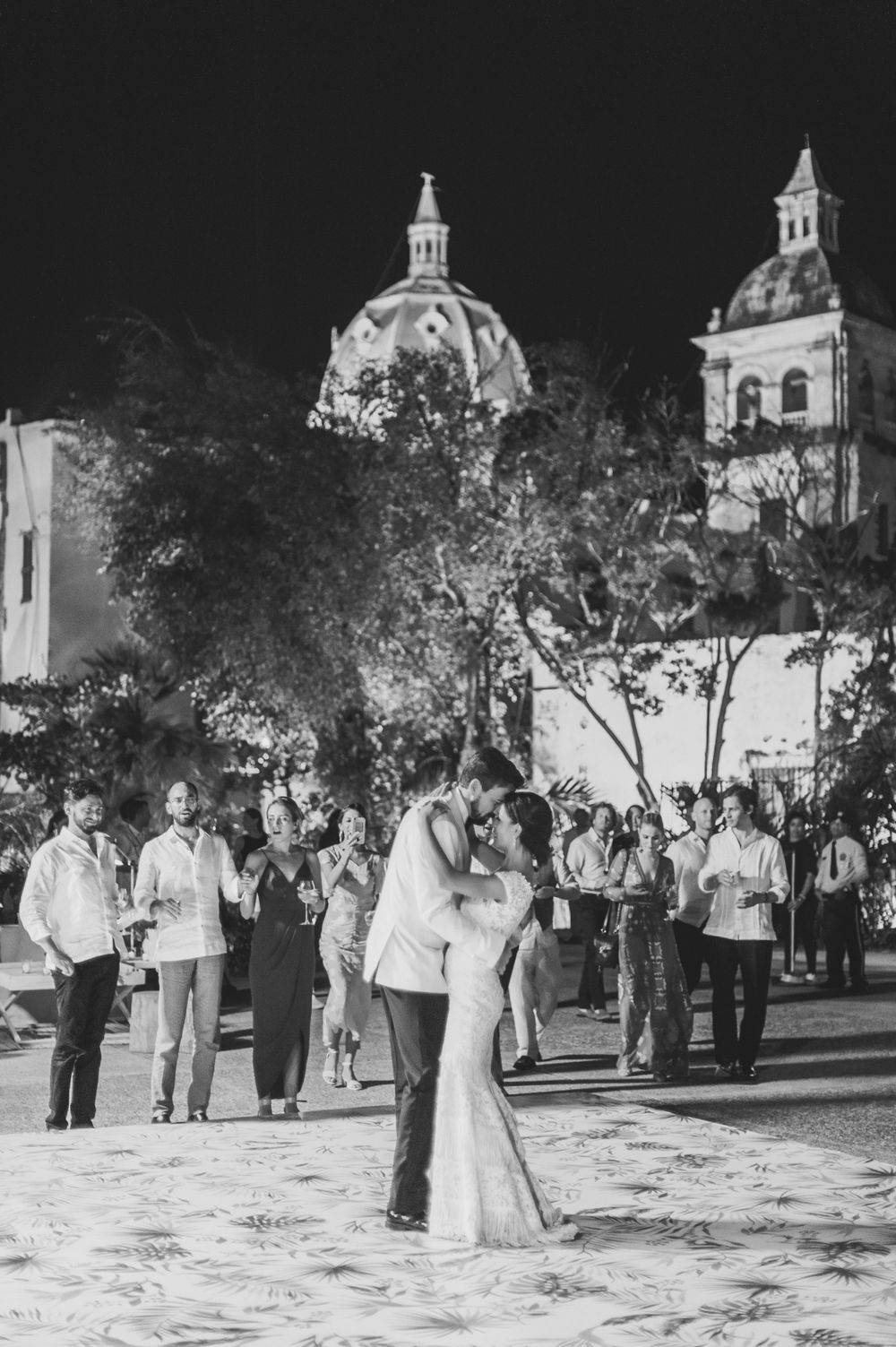 Wedding party in Cartagena.