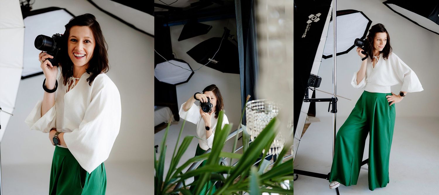 Małgorzata Wietecha – Twój fotograf w Jaśle. Portret z aparatem w odświeżonym studio fotograficznym Marfot.