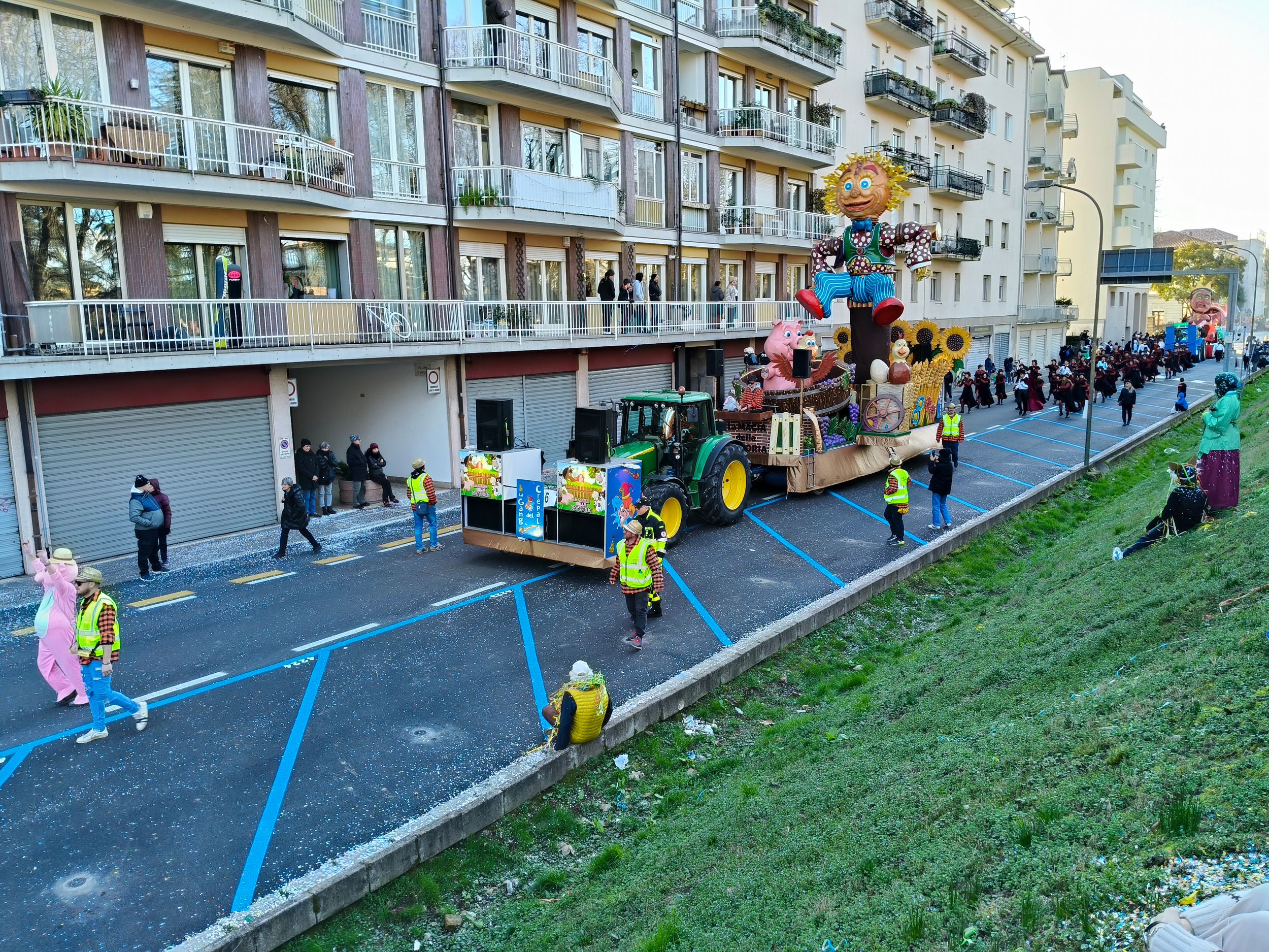 Treviso Carnival Parade 2026. The Crepaldo Gang with the show “The Magic of the Farm”.