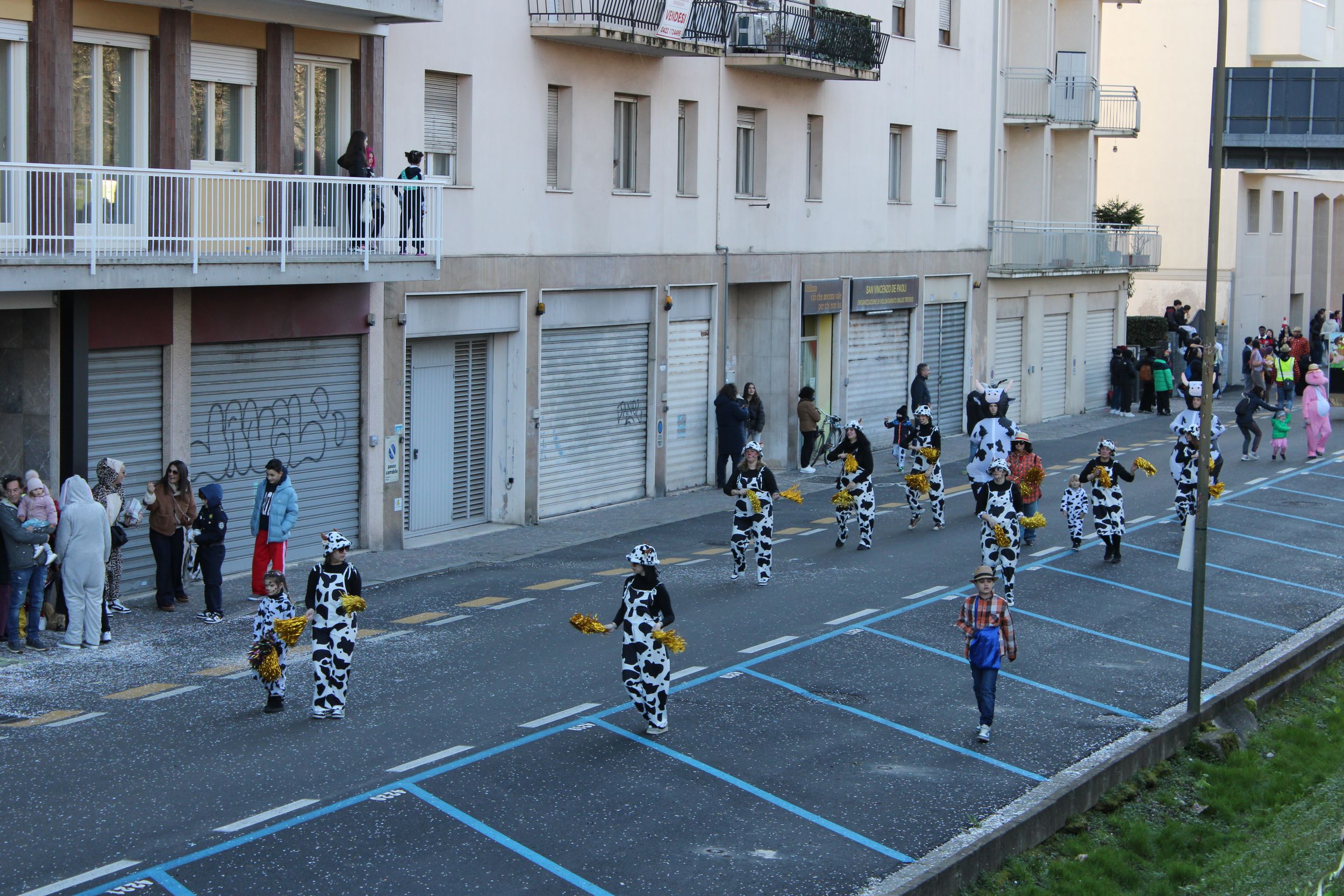 Treviso Carnival Parade 2026. The Crepaldo Gang with the show “The Magic of the Farm”.
