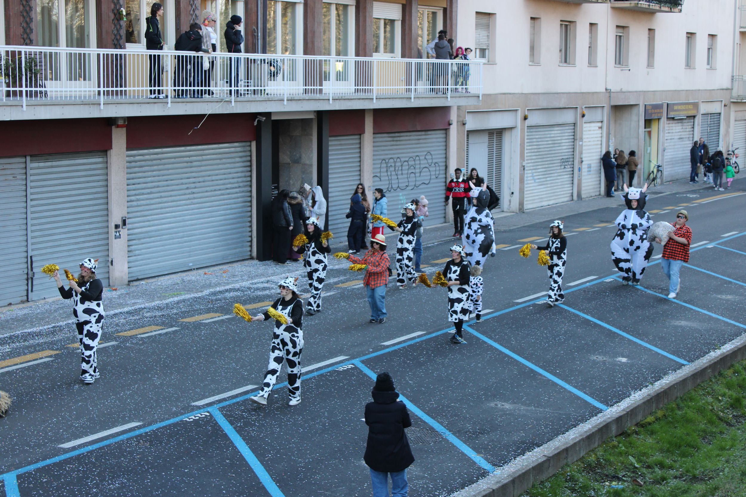 Treviso Carnival Parade 2026. The Crepaldo Gang with the show “The Magic of the Farm”.