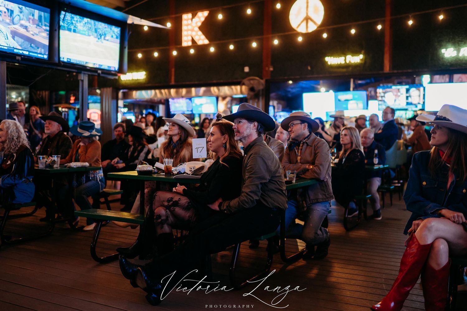 Crowd enjoying Pat Green live concert at Kirby Ice House charity event