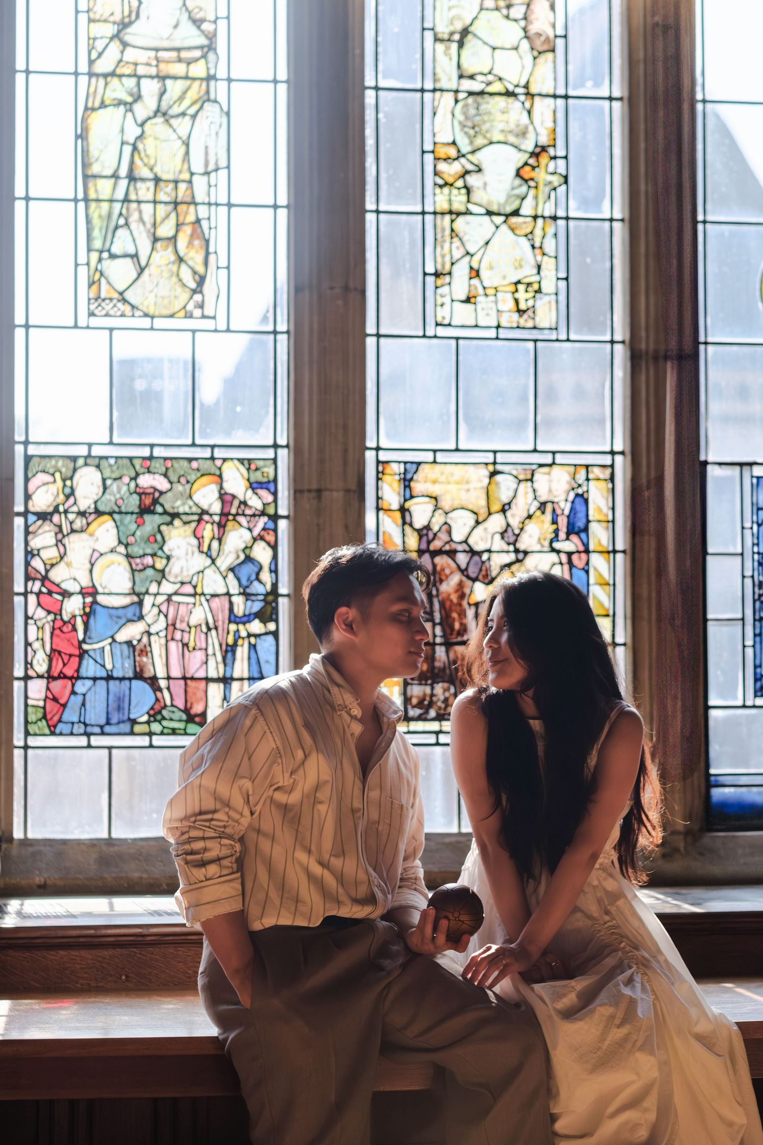 Wedding proposal at the Bodleian Library in Oxford