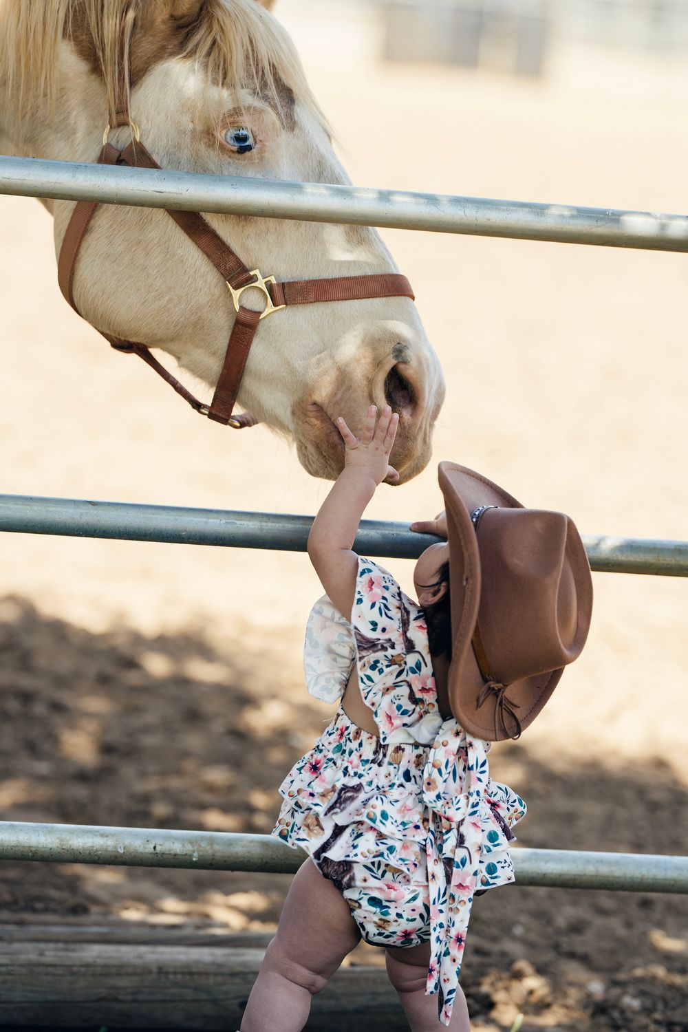 Western themed first birthday session in Beaumont, CA by Bella Skye Photography