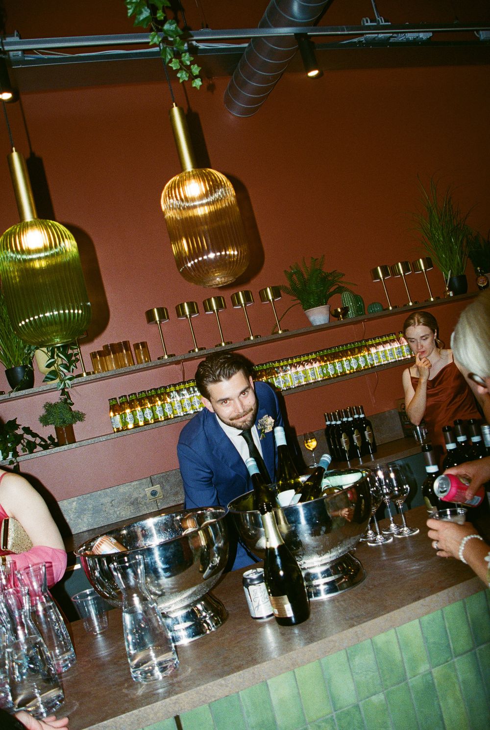 Destination Editorial and documentary wedding photographer in Helsinki with true emotions. Yellow Corner juhlapaikka.
