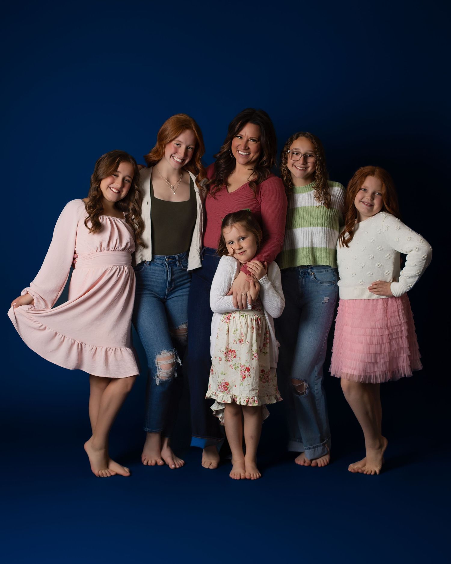 Photographer Janesville Wisconsin. Studio Photography
Family portrait. Jessica Roth Photography