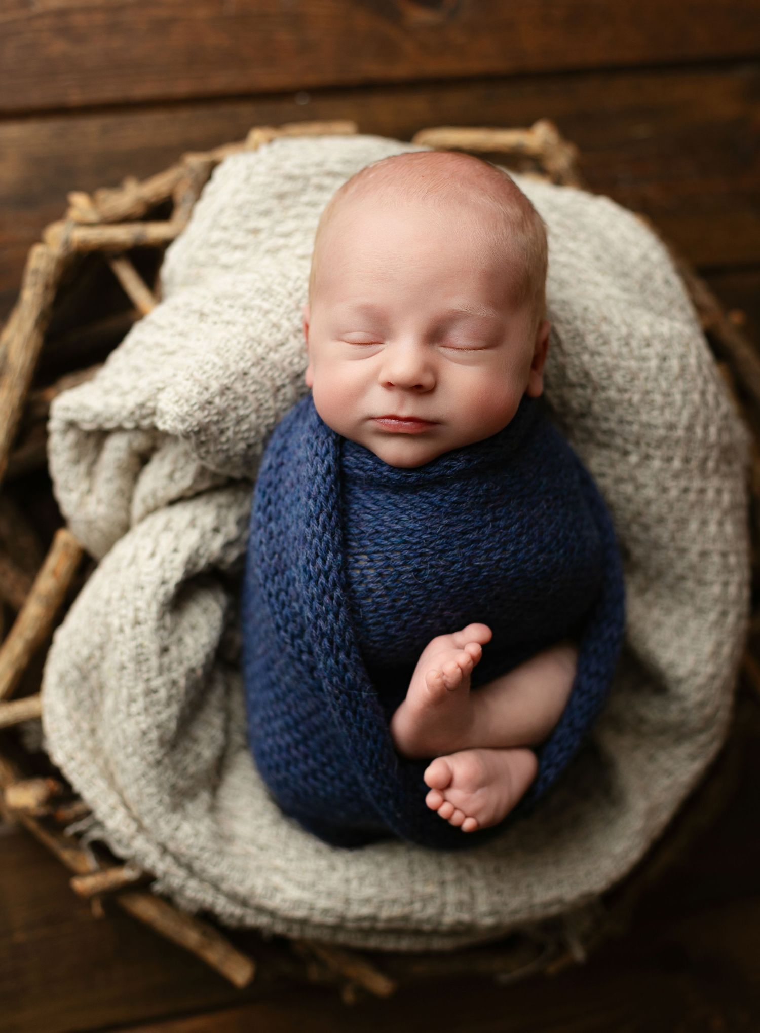 Wrapped newborn boy. Greenville SC newborn photographer, Easley SC newborn photographer