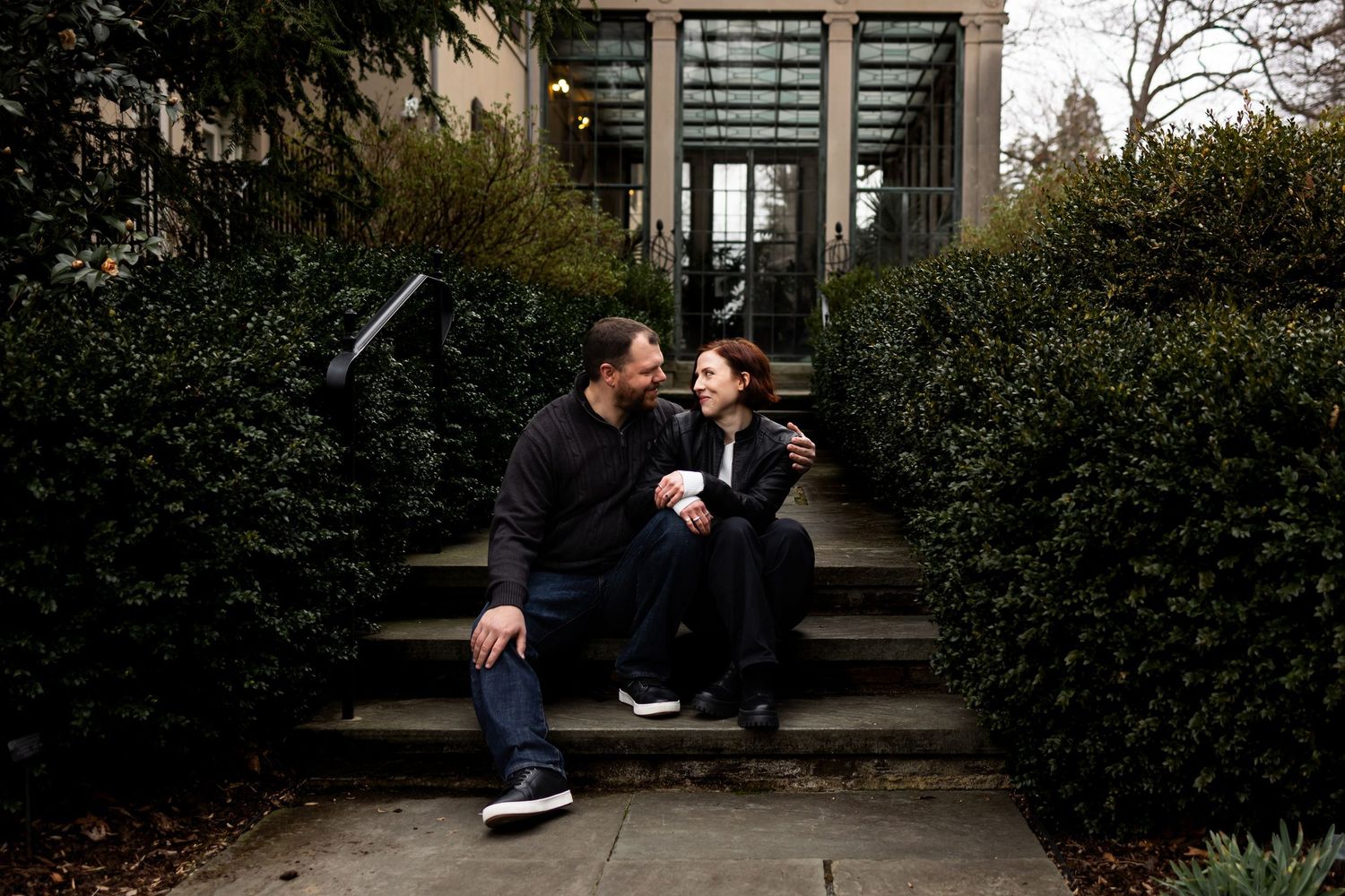 Moody engagement session