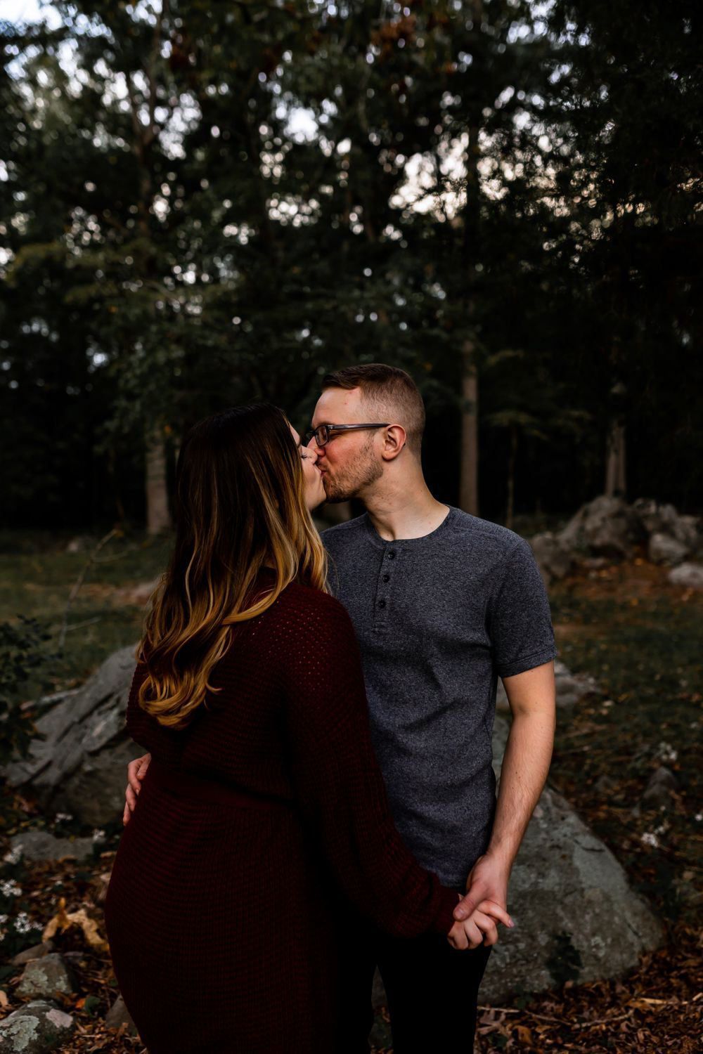 moody engagement photographer