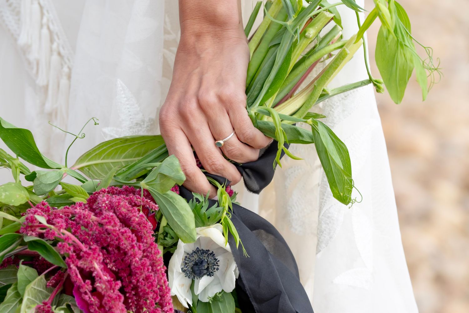 Bride wedding ring in elopement at lake in Leadville Colorado. Lake elopement outdoors fun adventure