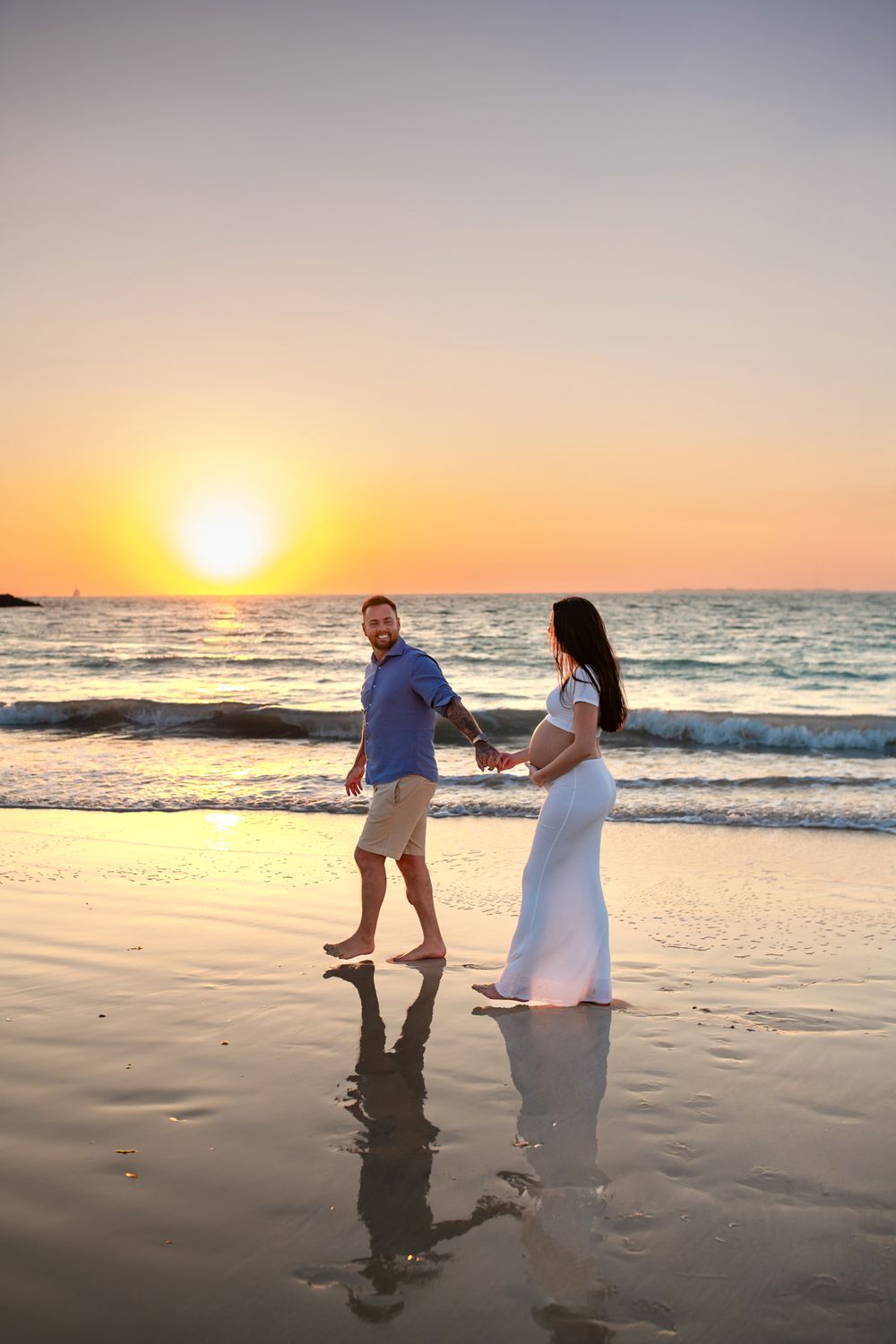 sunset beach photos Dubai