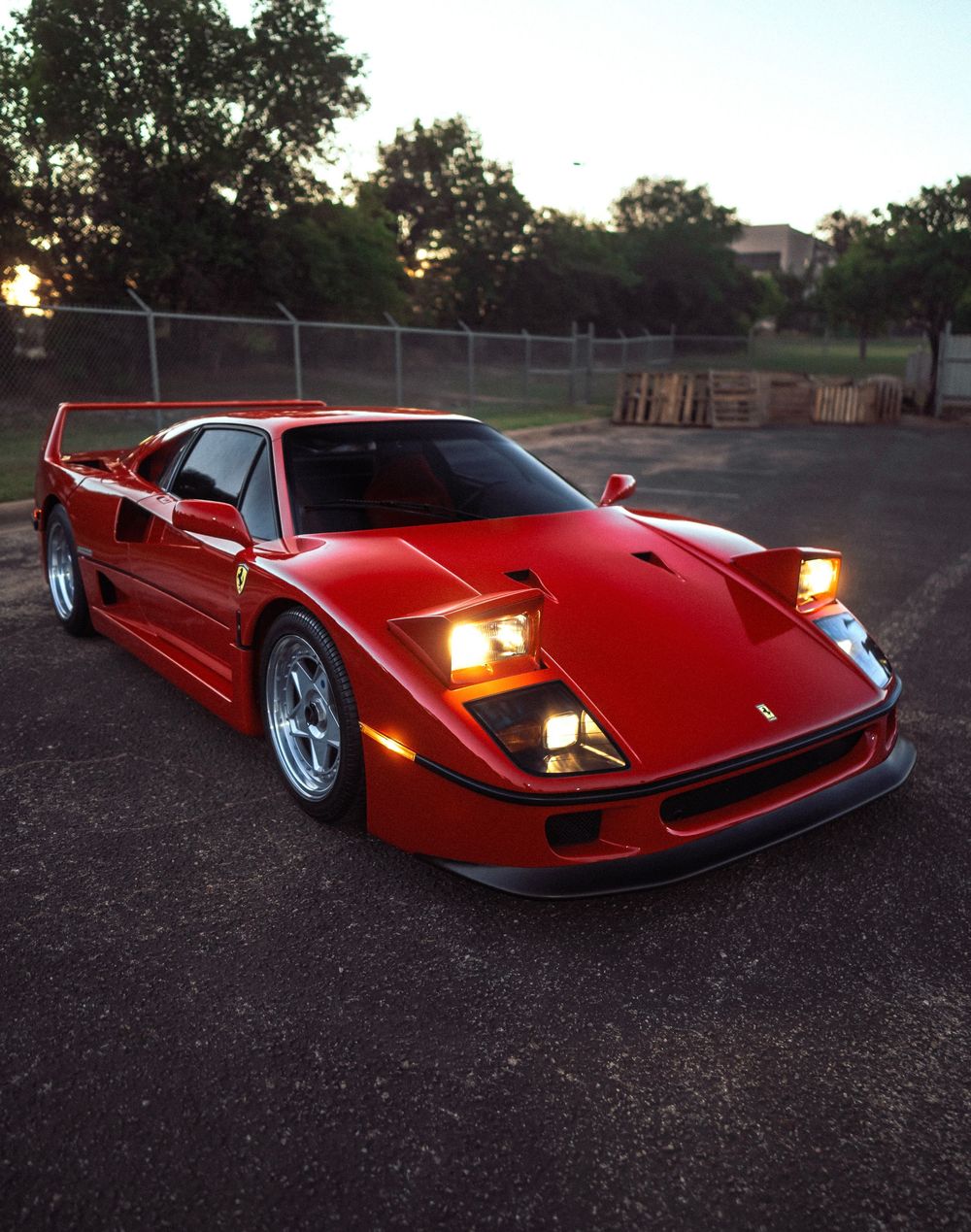 image of a red Ferrari f40