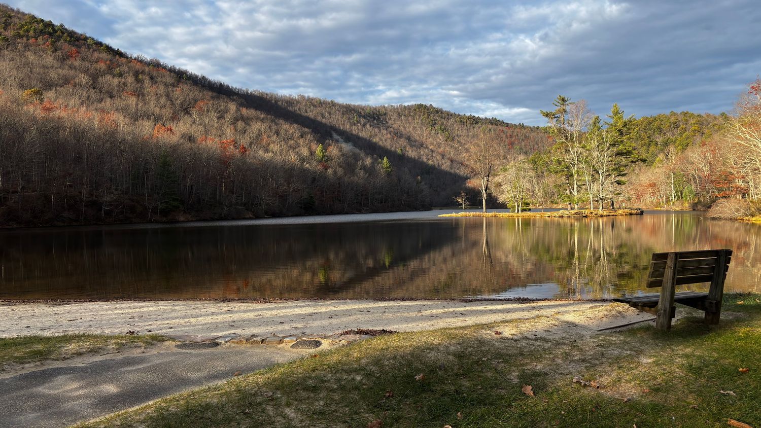 Sherando Lake near Lyndhurst Virginia and the Blue Ridge Parkway
