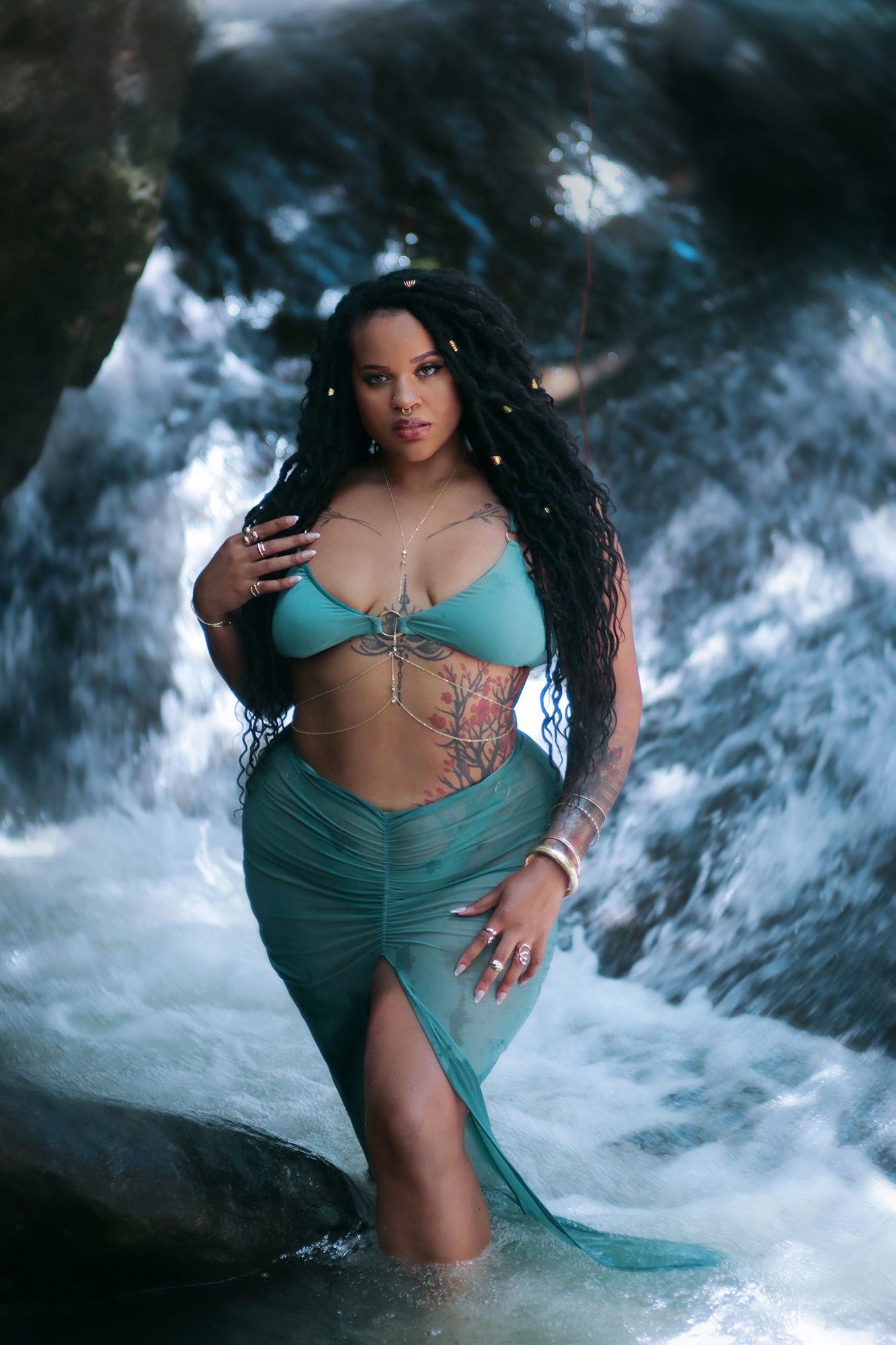 Puerto Rico Photographer. Albert Ray Photo. Rainforest Photoshoot. Portraits. Book Now. Waterfall Photoshoot. Editorial. El Yunque. Fashion