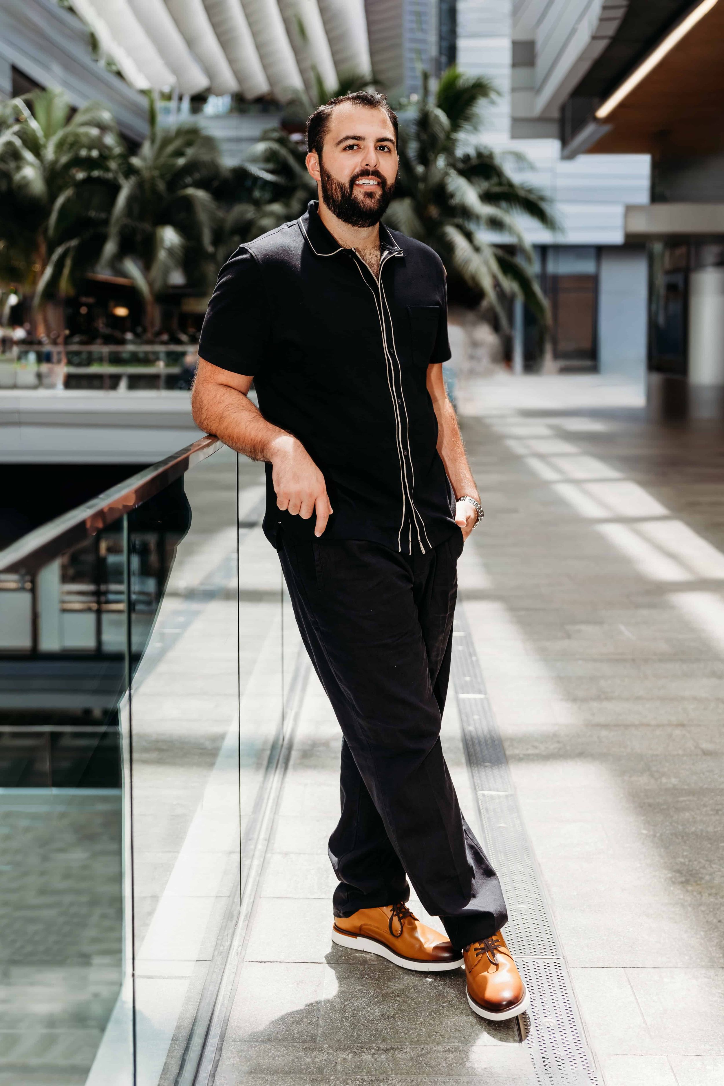 urban dating photos in Brickell Miami with modern style