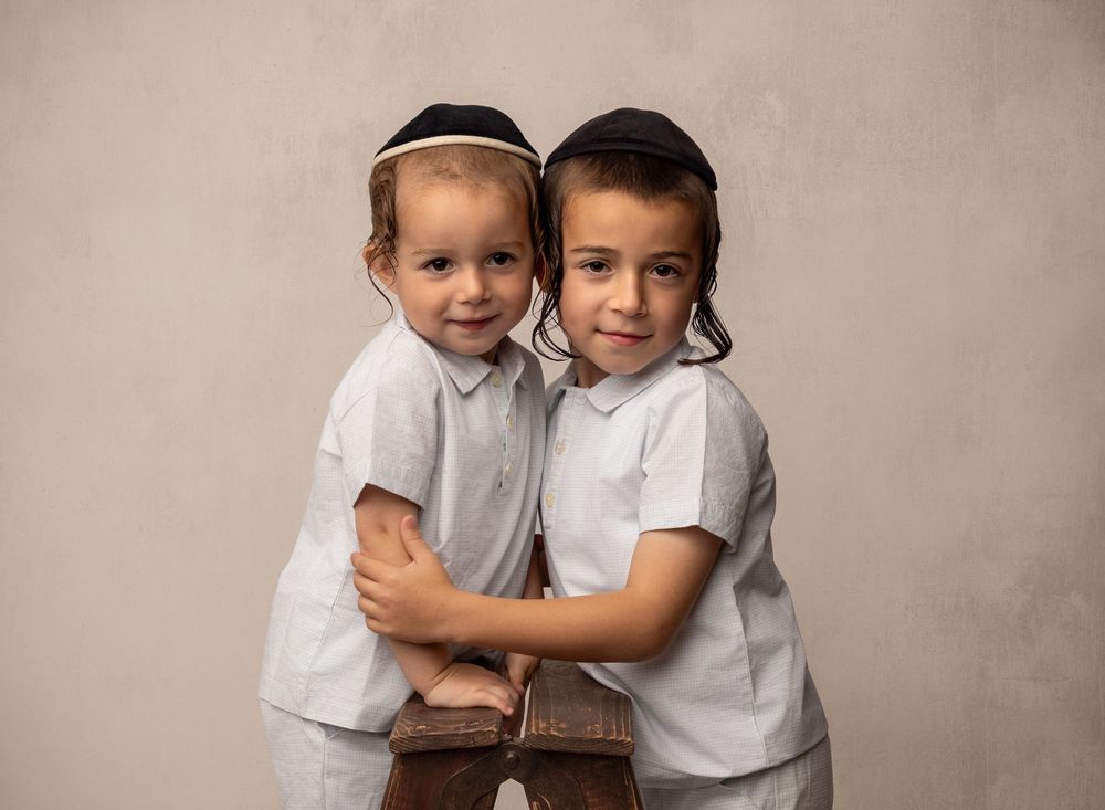 portrait of 2 boys.