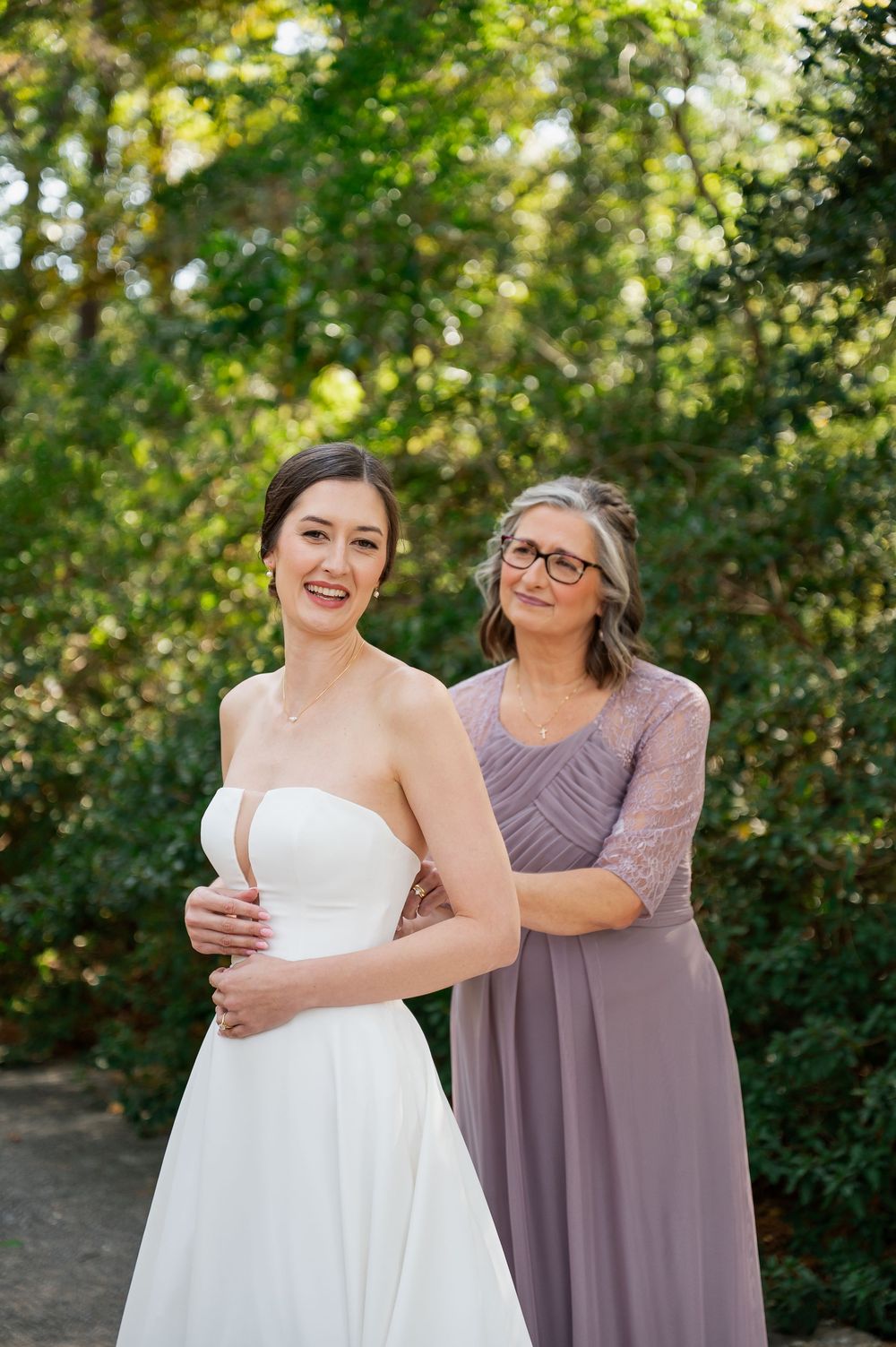 Bride with mother