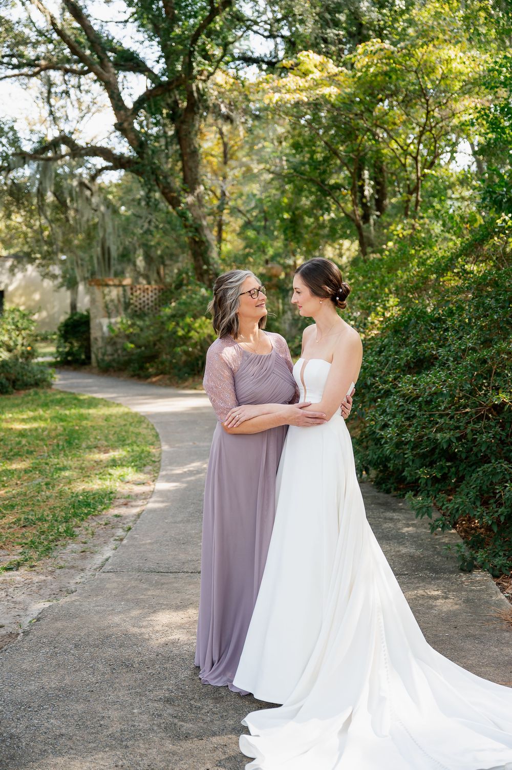 Bride with mother