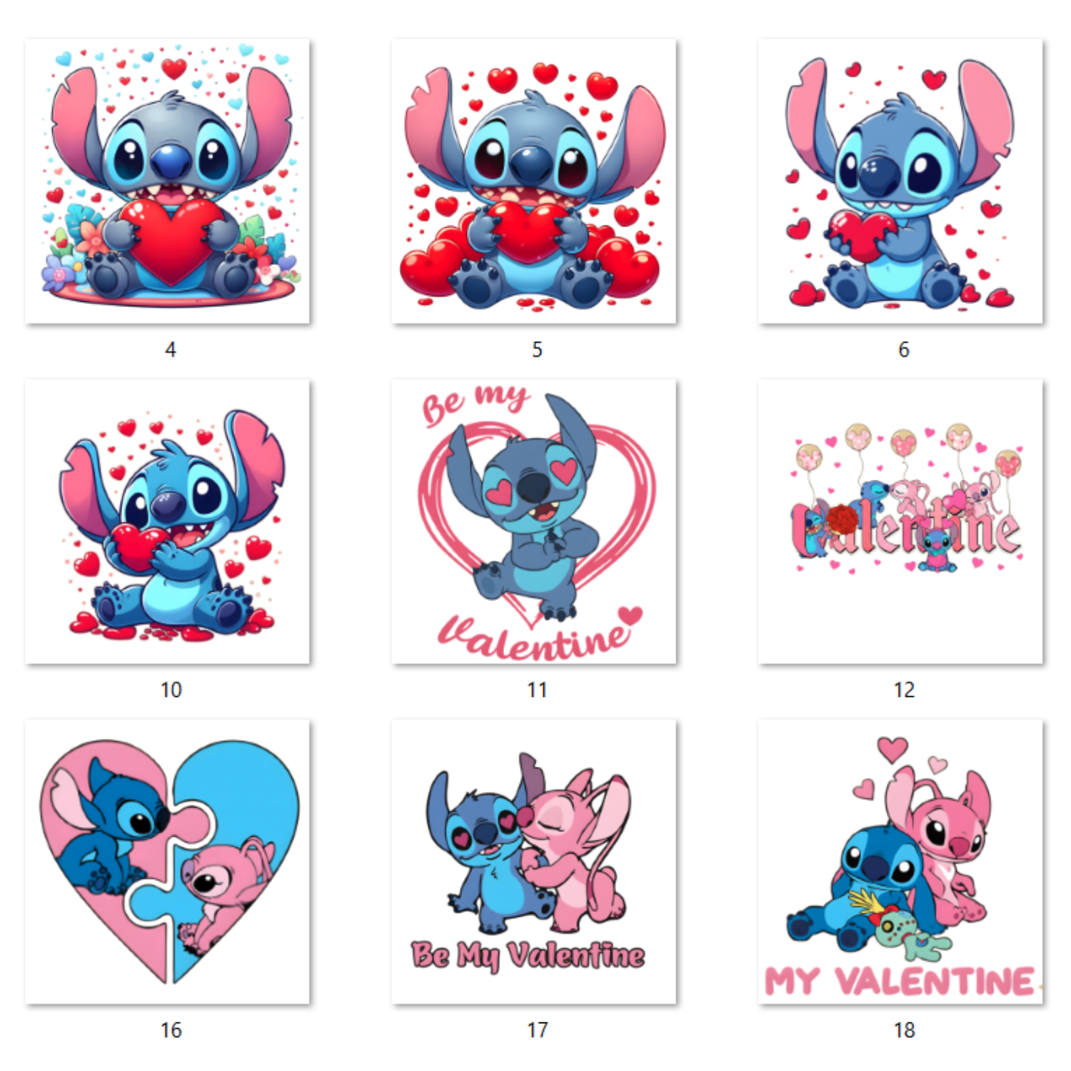 illustrations of cartoon blue alien