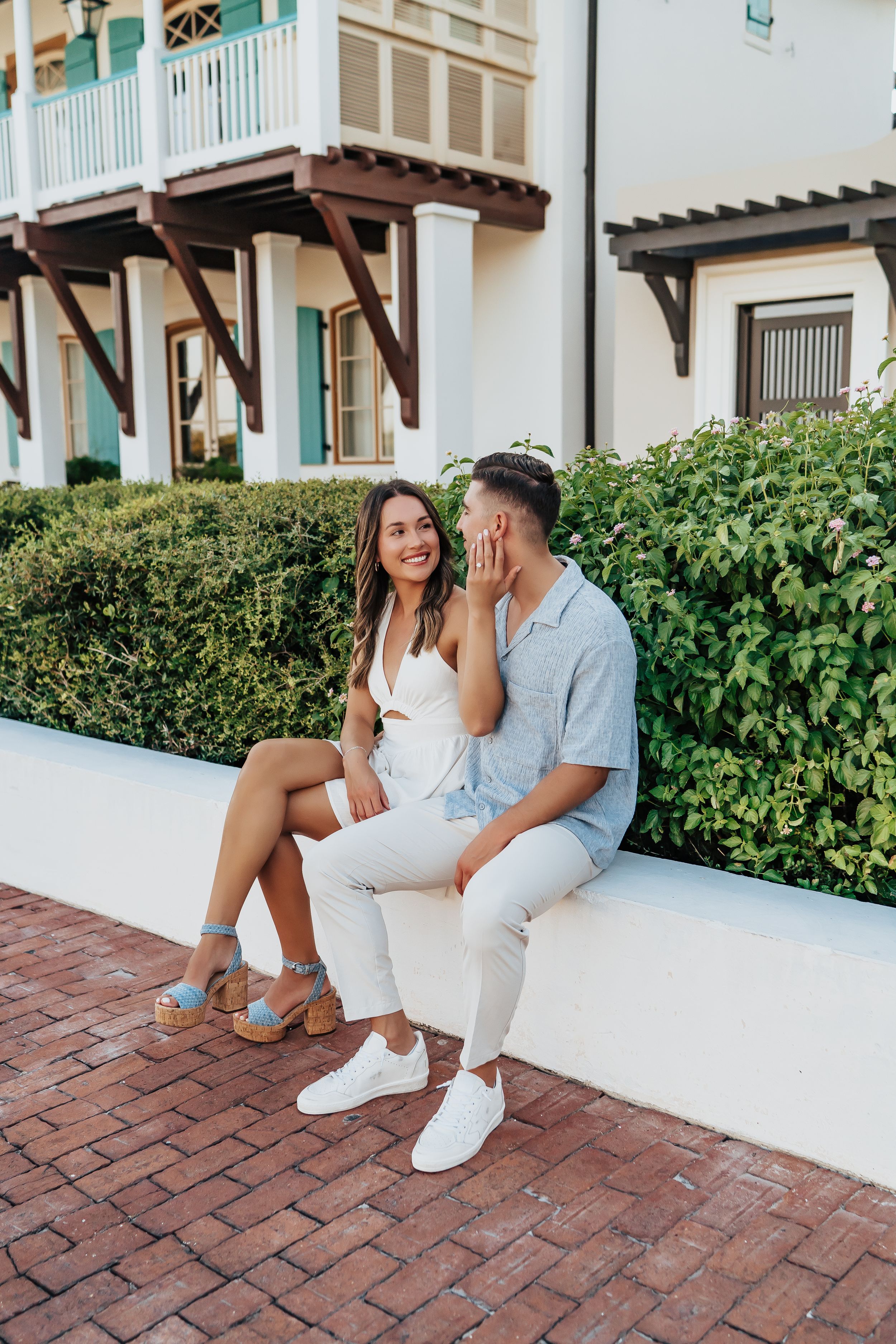 30A Couples Engagement Photo Session In Rosemary Beach Florida - Rosemary Beach Couples Photographer - Sam Haines Photography