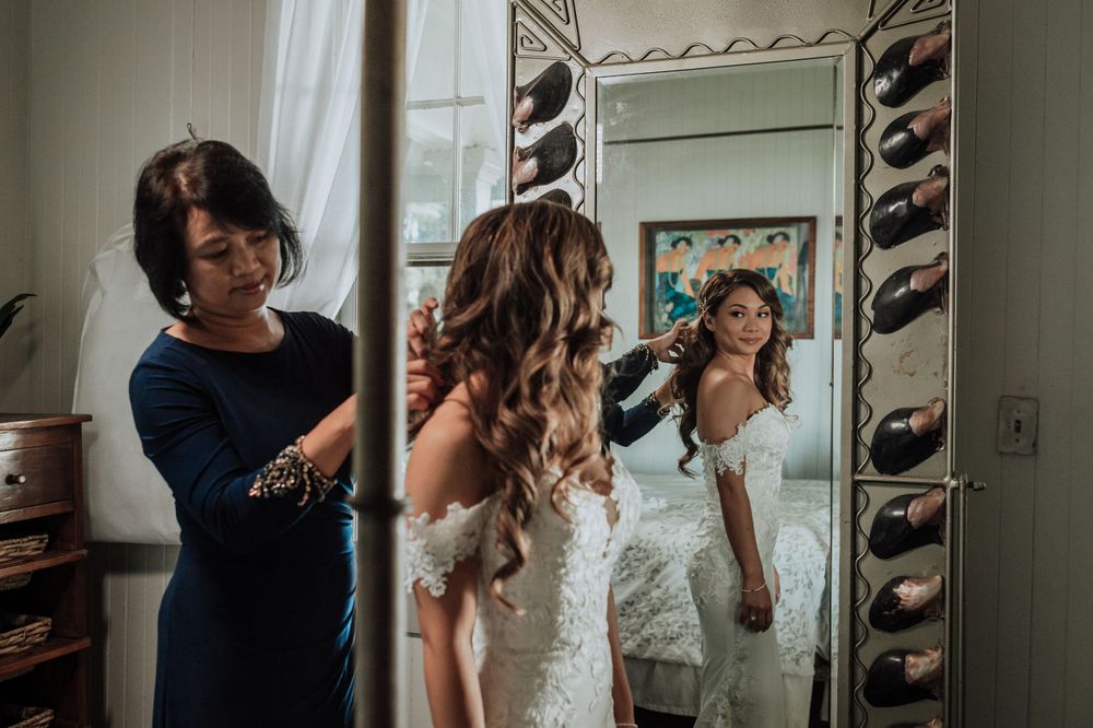 Getting ready sequence shows preparations in a vintage-style room with warm lighting.