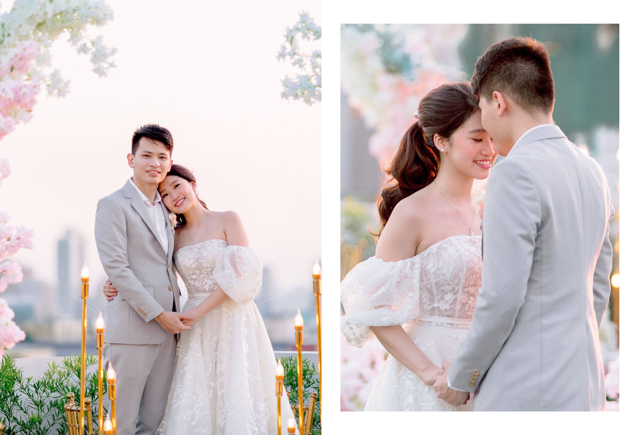 Kyle & Rowena | Pastel Rooftop Wedding