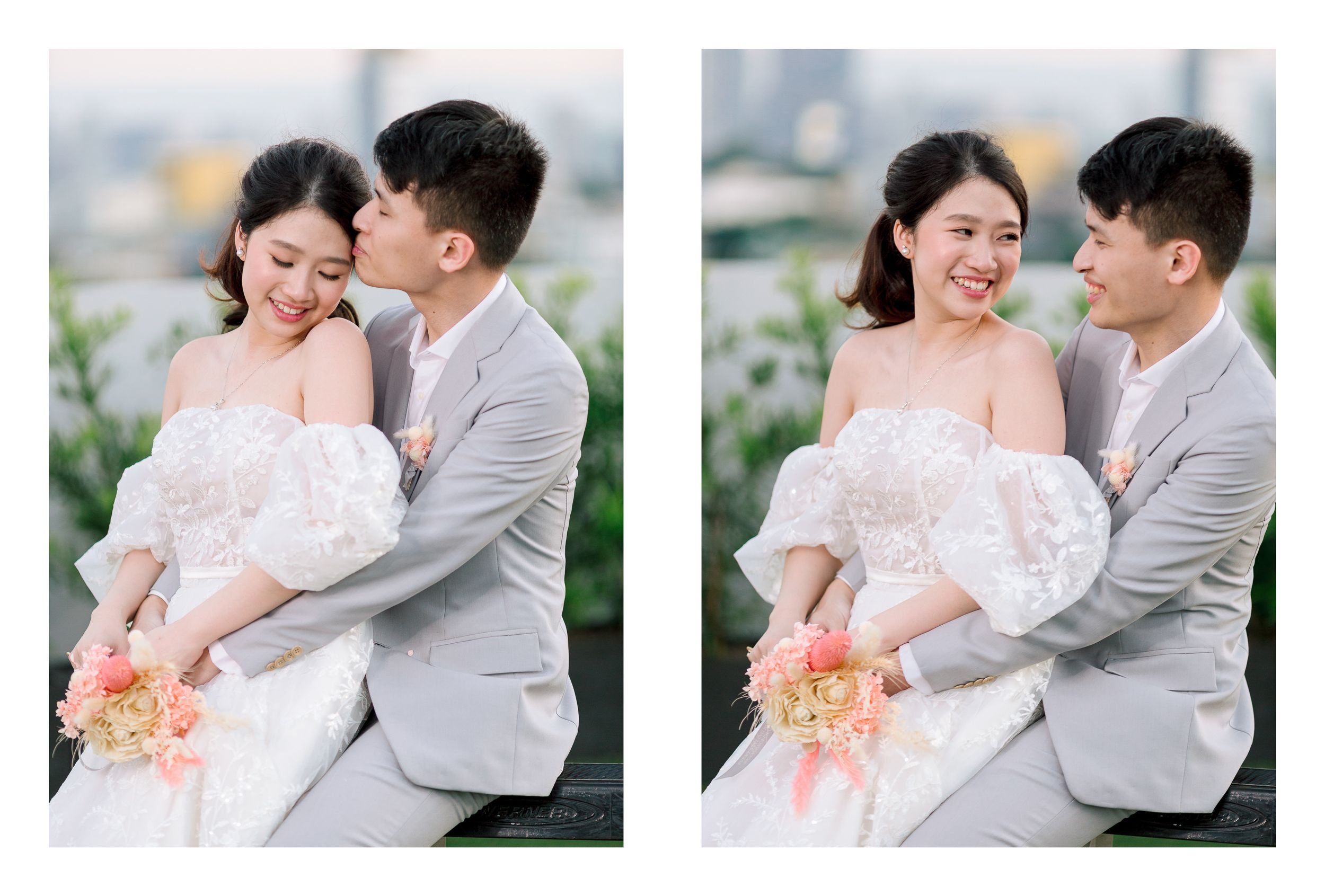 Kyle & Rowena | Pastel Rooftop Wedding