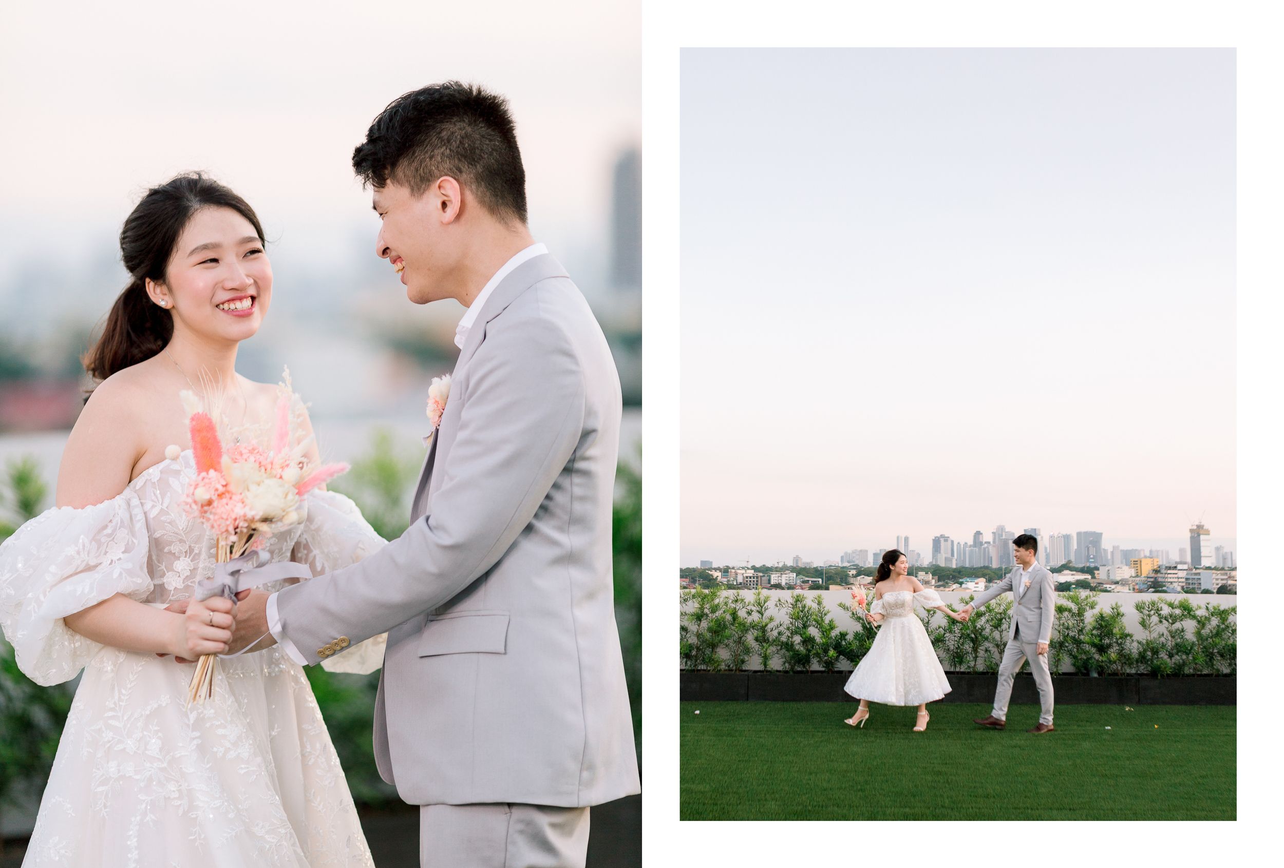 Kyle & Rowena | Pastel Rooftop Wedding
