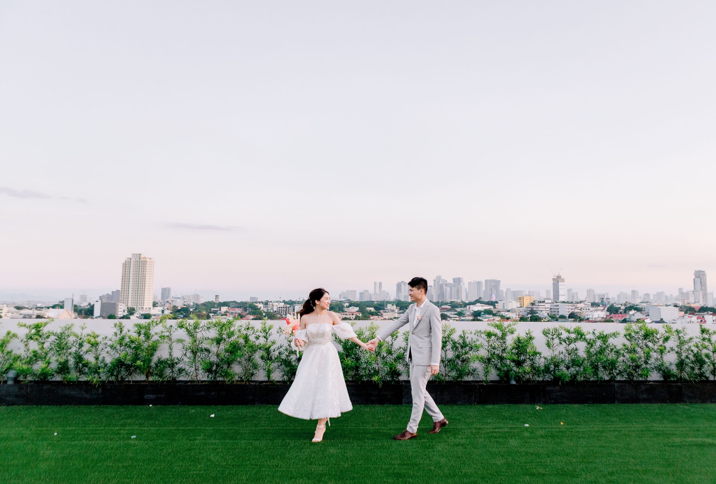 Kyle & Rowena | Pastel Rooftop Wedding