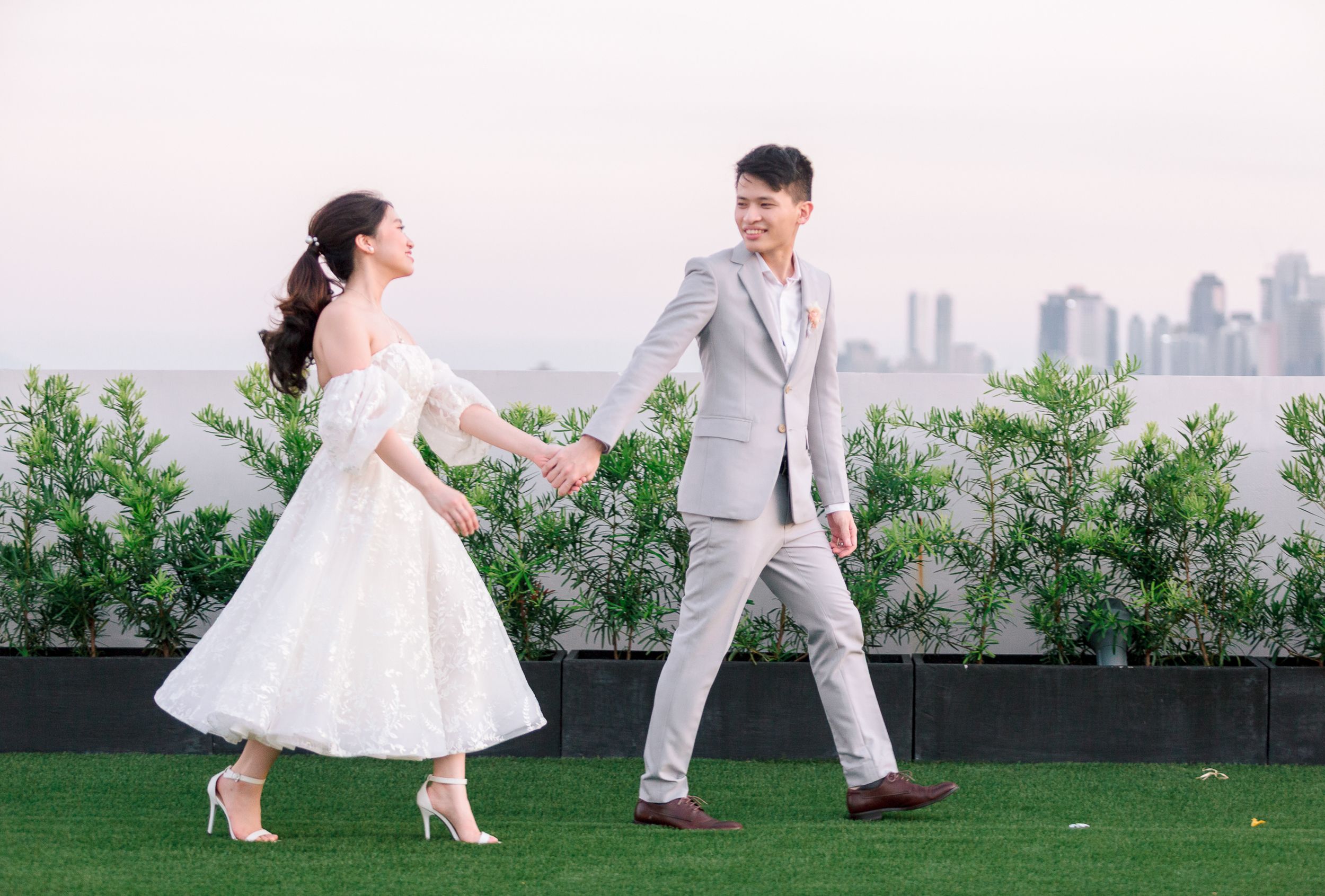Kyle & Rowena | Pastel Rooftop Wedding