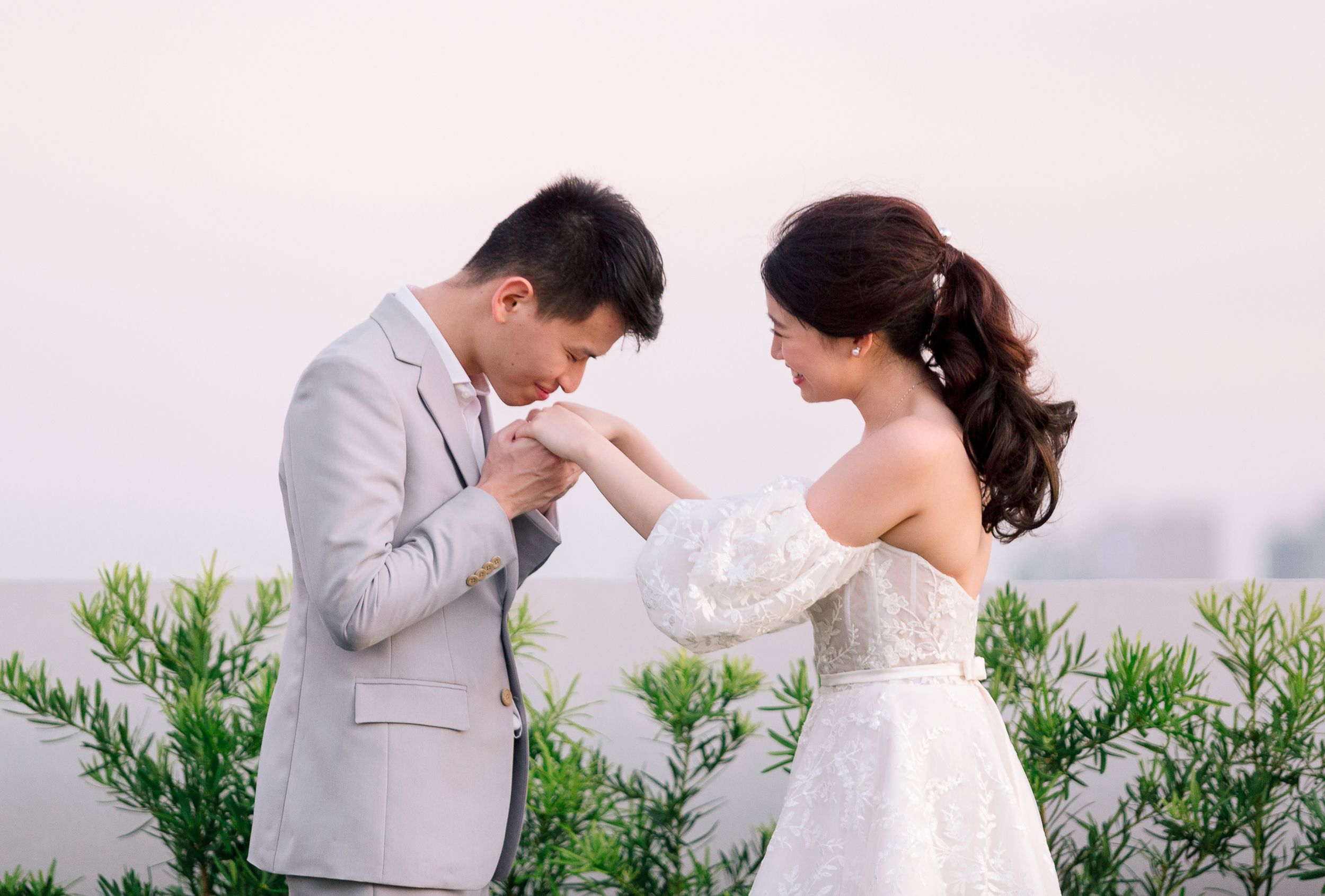 Kyle & Rowena | Pastel Rooftop Wedding