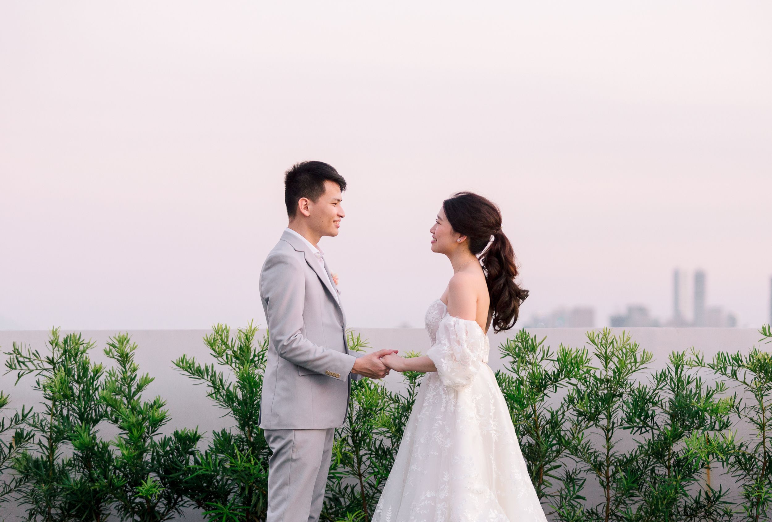 Kyle & Rowena | Pastel Rooftop Wedding