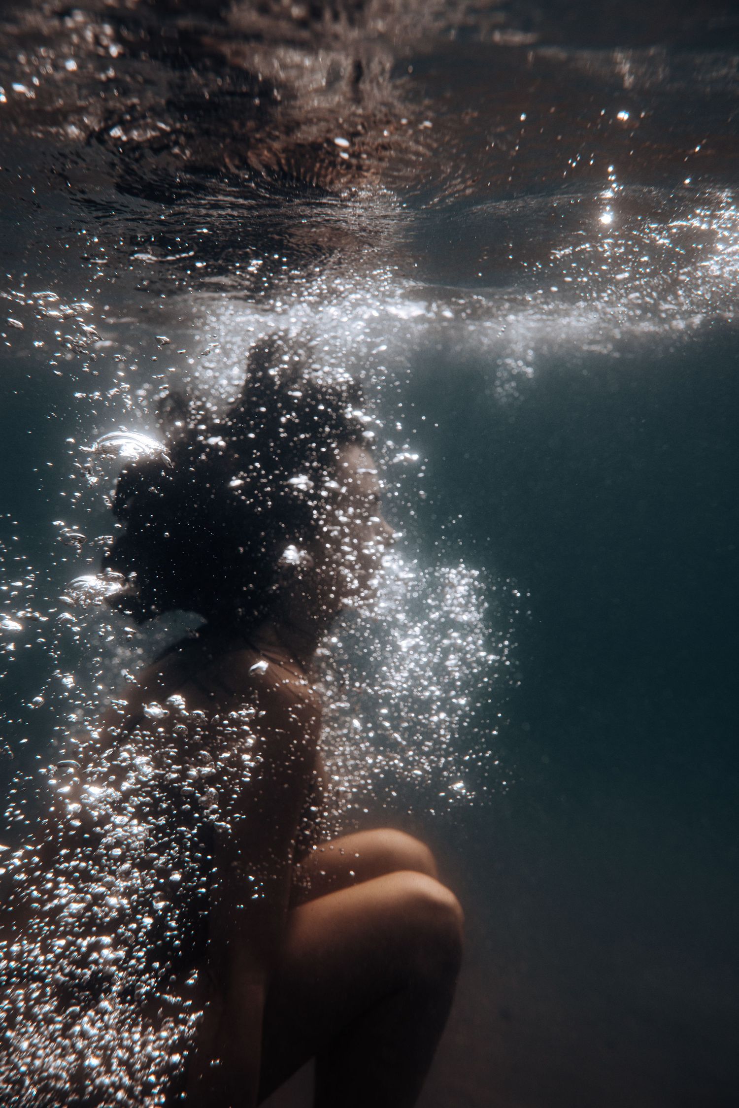 underwater photo shoot