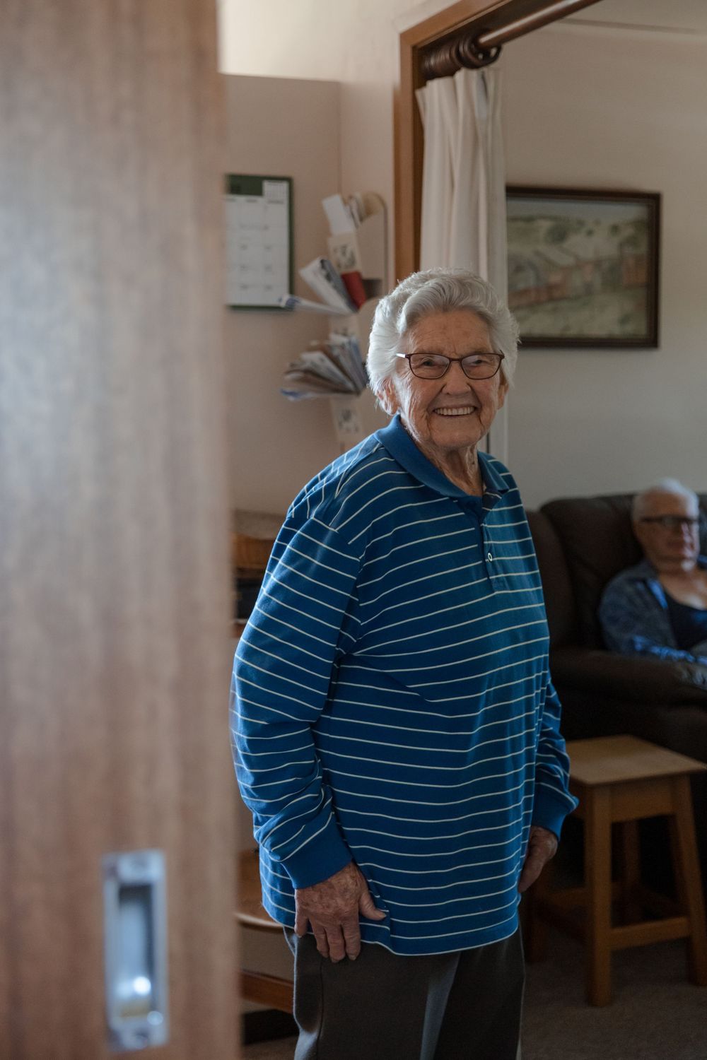 Bride's Grandmother enjoying the wedding morning in her private property in Rural NSW