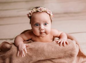 Newborn profile portrait. Arkansas Newborn Photographer