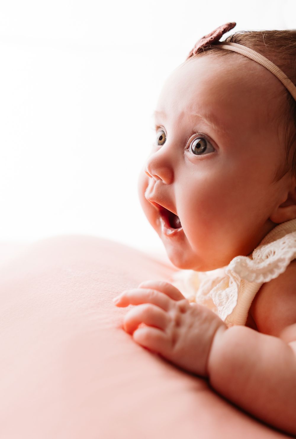 Newborn profile portrait. Arkansas Newborn Photographer