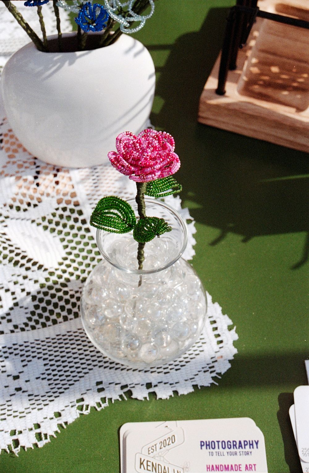beaded flowers