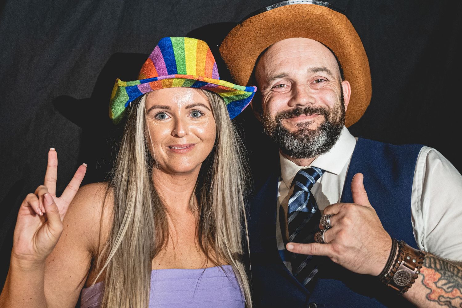 Wedding reception dance floor scene with guests celebrating. penmorvah Mannor Hotel, Falmouth Wedding. Cornwall Wedding Photographer.
