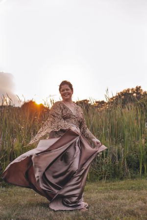 Fine art portrait, goddess, styled portrait, empowerment, self love, body positive, body acceptance, sunset