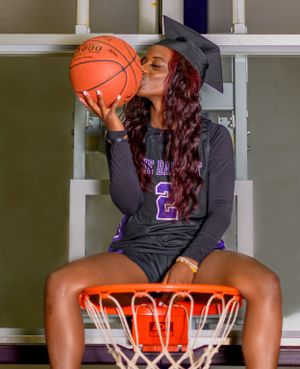 Senior Basketball Portrait, Graduation Photo Shoot