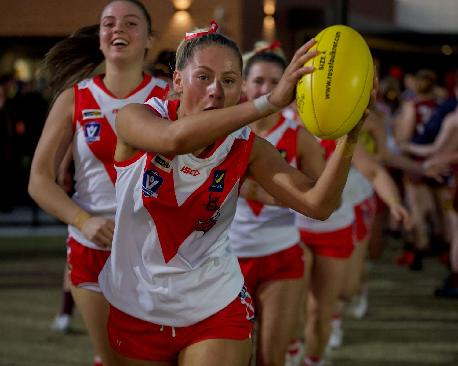 KFNC Womens Football Final - player run out before game
